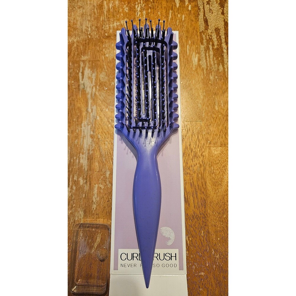 Curling Brush Purple With Box